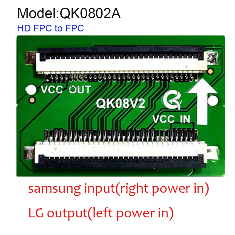 30pin FPC к Поворотная плата lvds 1366x768 интерфейс подключения адаптера QK0801A QK0802A QK0801B QK0802B