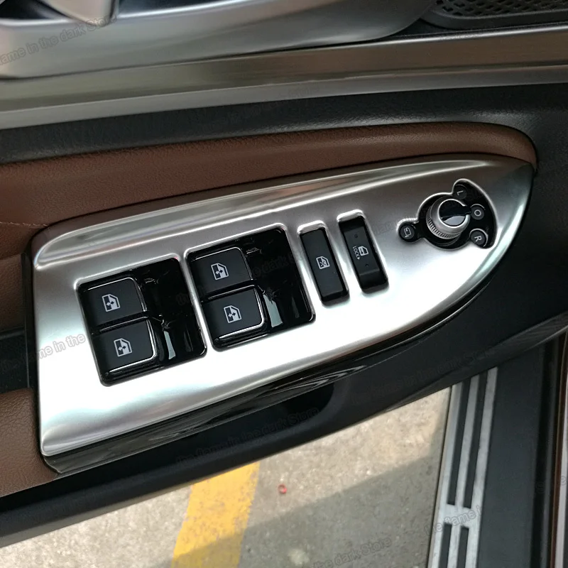 lsrtw2017 stainless steel car window control panel trims for changan cs95 2017 2018 2019 accessories button decoration | Автомобили и