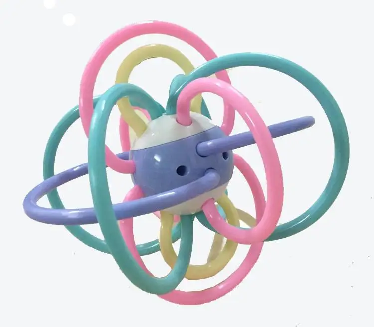 Мягкий прорезыватель погремушка для детей 0 12 месяцев 15 см|Интерактивные игрушки