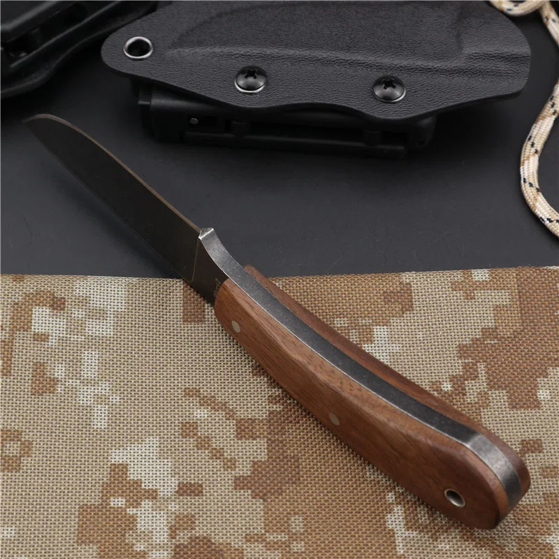 Стальной прямой нож 80CRV2 резец для кемпинга и выживания на природе армейский