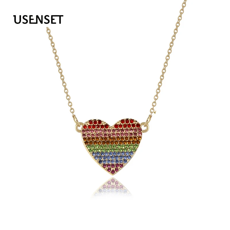 Изысканные Сердце ожерелья для женщин короткая цепочка в форме сердца звезды