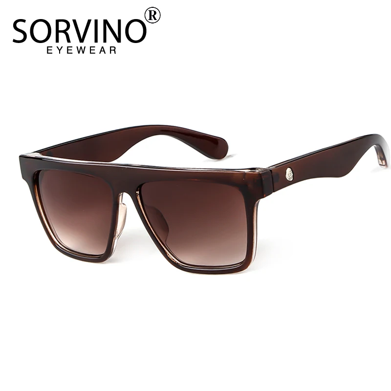 Мужские зеркальные солнцезащитные очки в стиле ретро с плоским верхом|Мужские