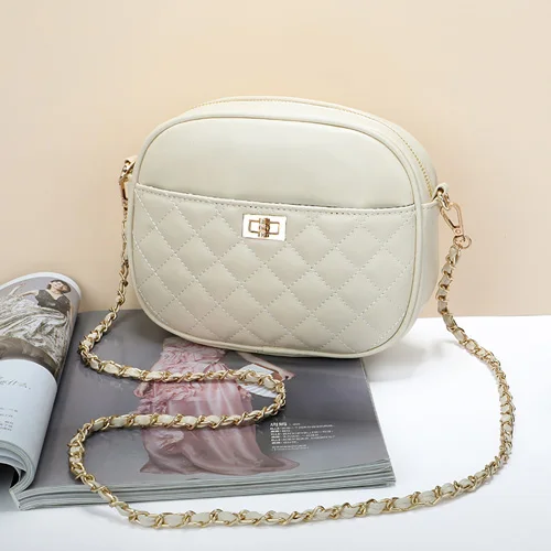 beige REPRCLA модный бренд Женская сумка дизайнерская цепочка через плечо сумки роскошные женские сумки высокого качества кожа - Цвет: beige