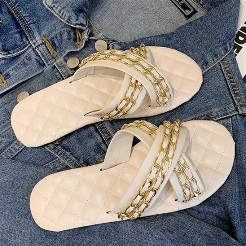 

Summer new slipper plus size women's slippers fashion all-match casual bottom women sandals open-toe platform slides women shoes