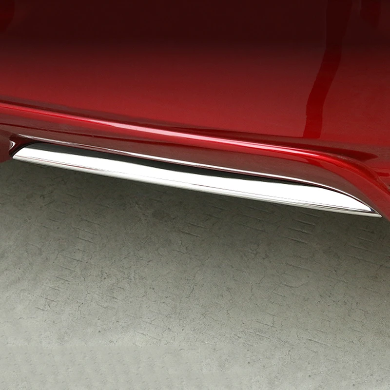 CARMANGO for Toyota Camry XV70 2018 2019 Auto Car Styling Rear Bumper Pad Chrome Cover Trim Frame Sticker Exterior Accessories | Автомобили