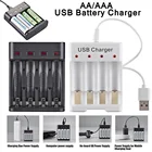 Универсальное зарядное USB-устройство с 4 слотами для аккумуляторов AAAAA