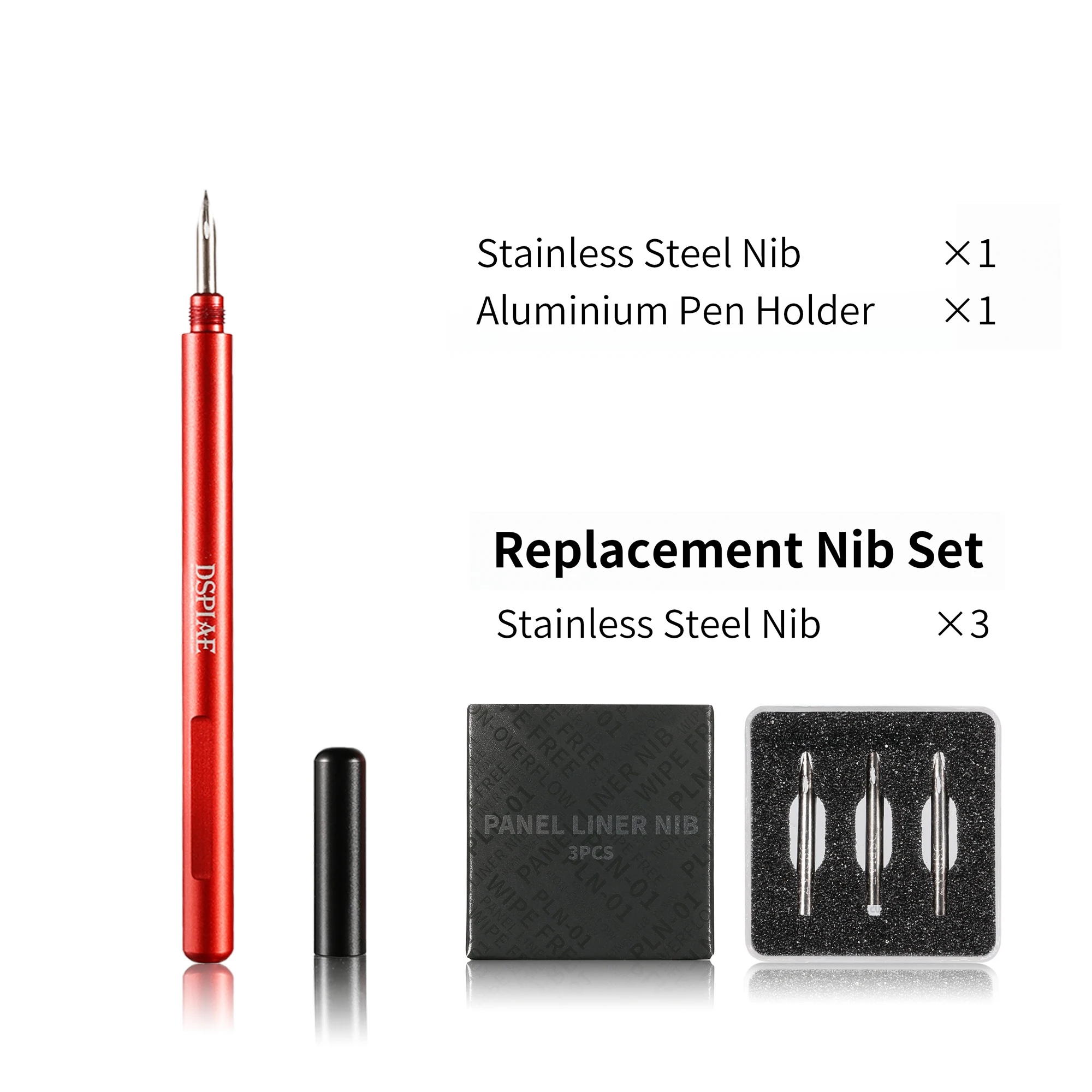 

Ручка для проникающей линии DSPIAE, стилус с нескользящей металлической ручкой, инструмент для окрашивания