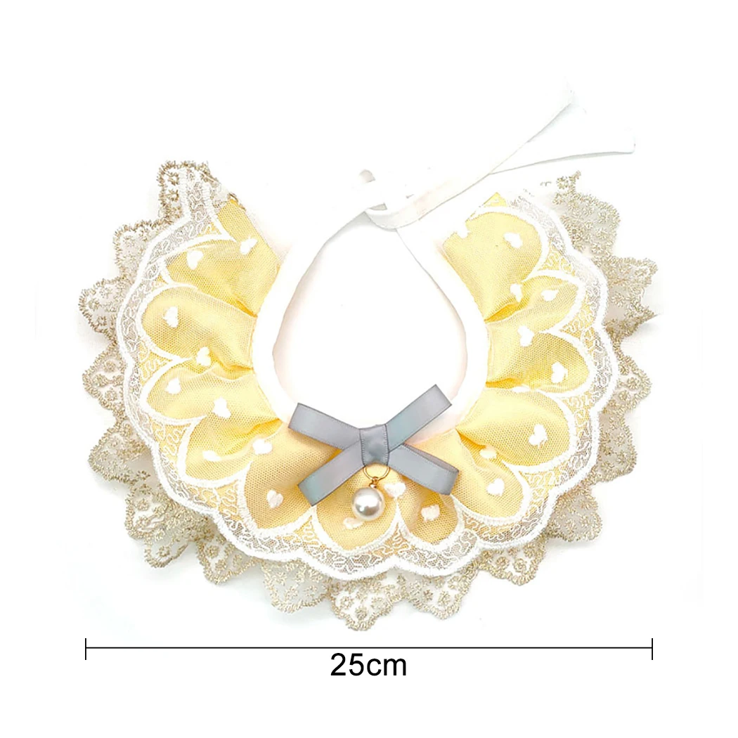 Cat Bandana Collar Lovely Bowknot Decorative Pet Small Dog Cute Nylon Adjustable for Puppy Kittens Necklace | Дом и сад