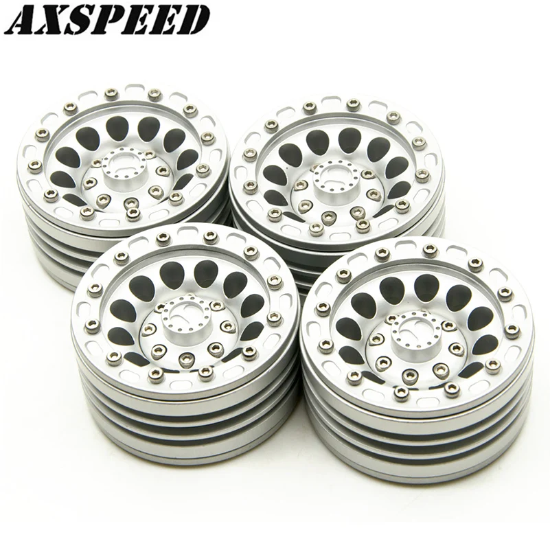 AXSPEED 1 9 дюймов Beadlock Колесные диски алюминиевая Ступица колеса для 1/10 RC Crawler Axial SCX10