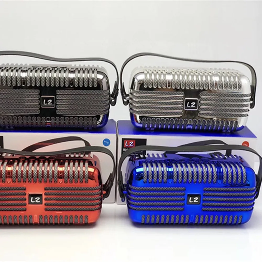 Portable high power bluetooth speaker mobile phone wireless audio FM radio subwoofer TF card music player for outdoor handle MP3 |