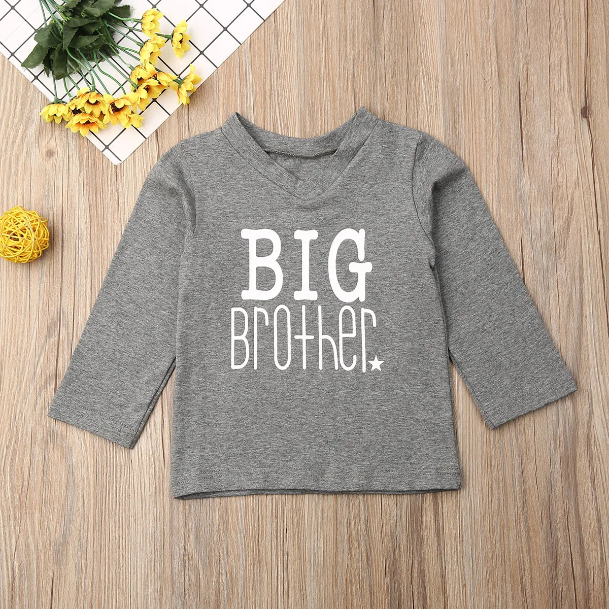 Комбинезон с надписью Big & Little Brother для маленьких мальчиков боди Детская футболка