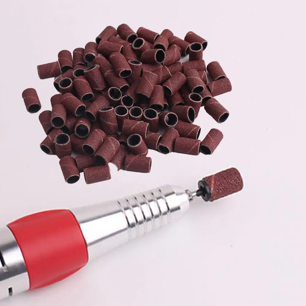 

100 шт. шлифовальный ленточный сверлильный станок сверла шлифовальное кольцо для дизайна ногтей набор инструментов «сделай сам»