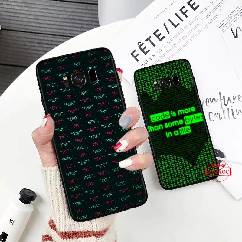 C код силиконовый мягкий чехол для samsung S6 S7 край S8 S9 S10 Plus Note 8 9 10 M10 M20 M30 M40 |