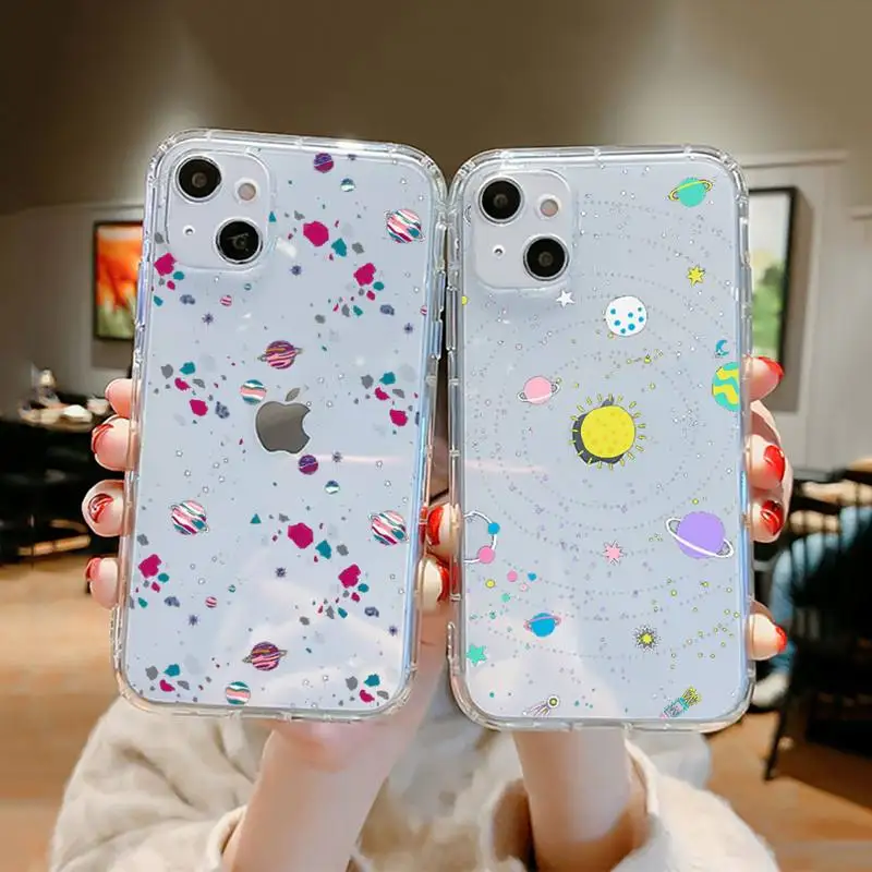 

Starry Universe Phone Case Clear Transparent for iPhone 11 12 13 mini pro XS MAX 8 7 6 6S Plus X 5S SE XR 2020