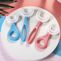 kids toothbrush u shape infant toothbrush with handle silicone oral care cleaning brush for toddlers u shaped baby toothbrush
