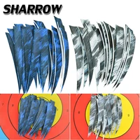 50100pcs 5inch arrow feathers right wings turkey feather shield shape diy tools for hunting shooting archery arrow accessories