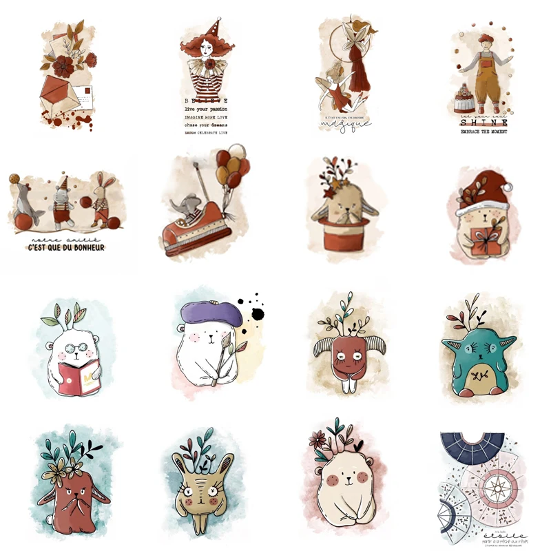 

Cartoon Cute Character Clear Stamps Universal Scrapbooking Stencil For Decor Stamps DIY Card Album Diary Decorations 2022