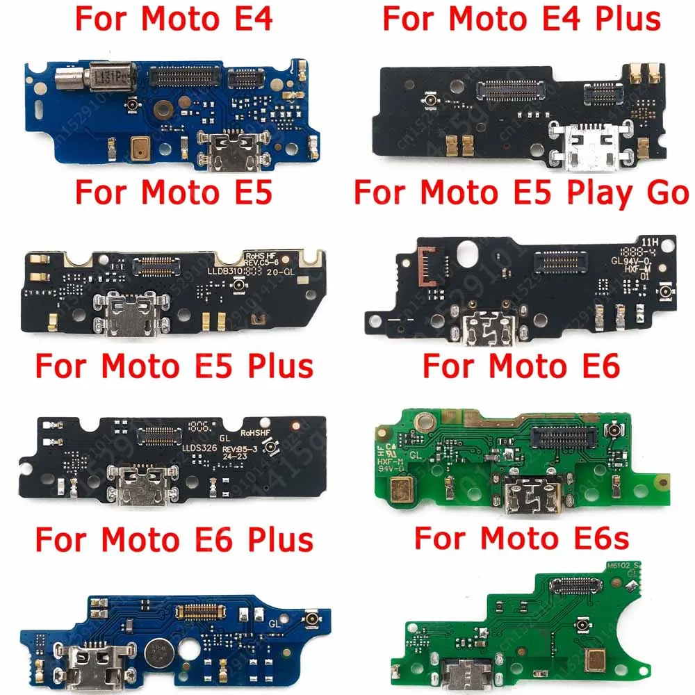 

Charging Port For Motorola Moto E6 plus E5 Play Go E4 E6s USB Charge Board PCB Dock Connector Plate Flex Replacement Spare Parts