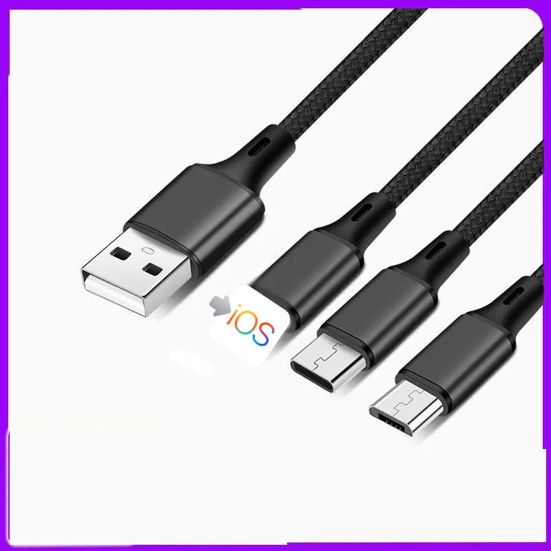 Кабель 3 в 1 usb-c Micro USB для Samsung S10 Android | Электроника
