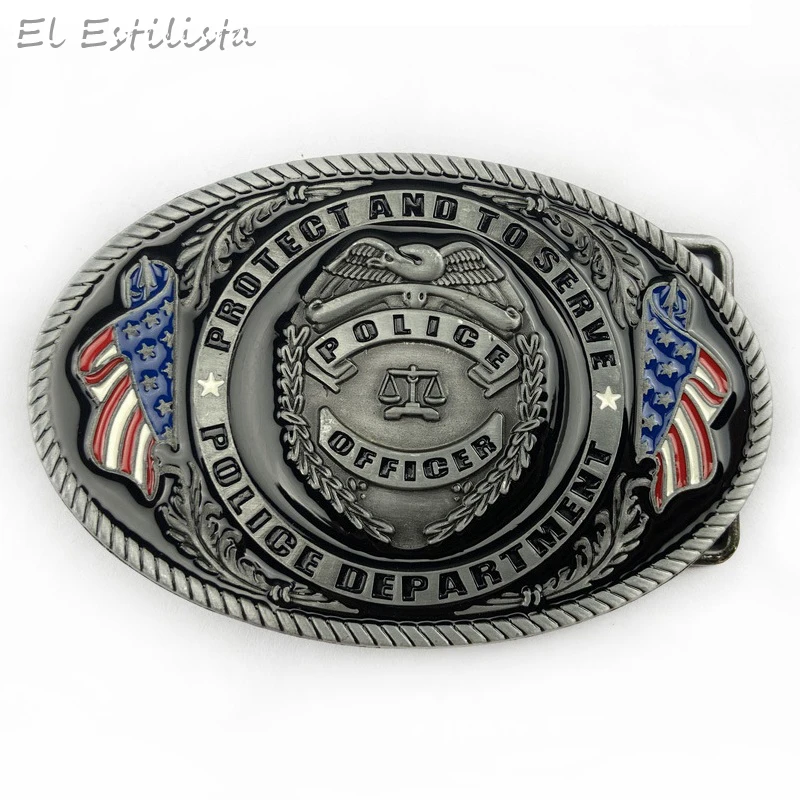 Знаменитый бренд мужская тематическая металлическая пряжка для ремня офицера