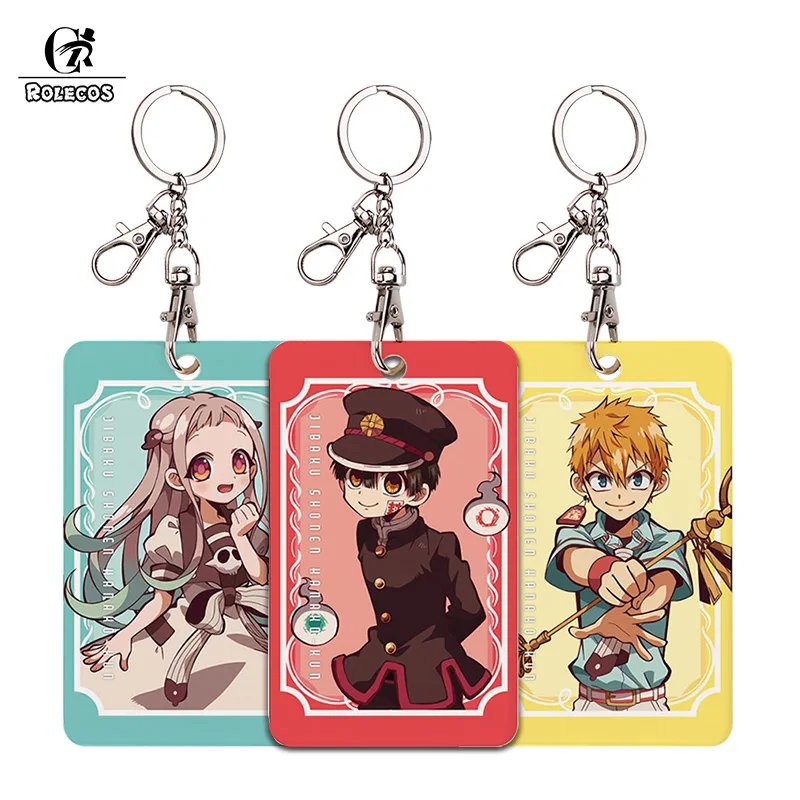 

Чехол для ключей ROLECOS унитаз Hanako-kun, брелок для ключей Yashiro Nene карты для косплея Kou Minamoto, акриловый чехол для удостоверения личности для студен...