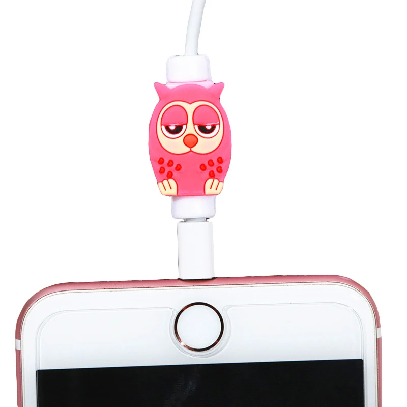 FFFAS мультфильм кабель протектор организовать USB устройство для сматывания шнура