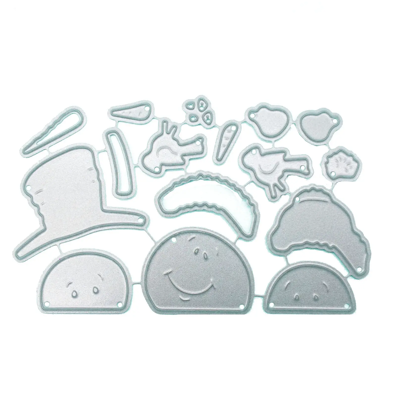 Металлические штампы L-Sunday снеговик и птица тиснение для скрапбукинга