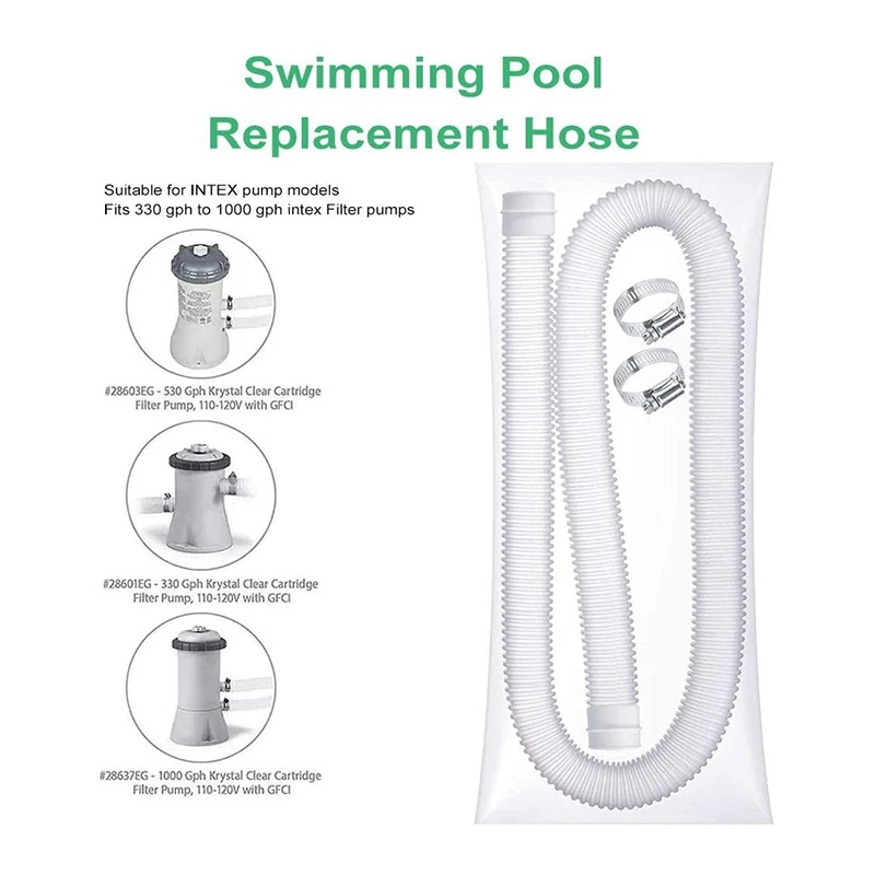 Swimming Pool Replacement Hose Metal Clamp For Ground Intex 330 GPH 530 1000 |