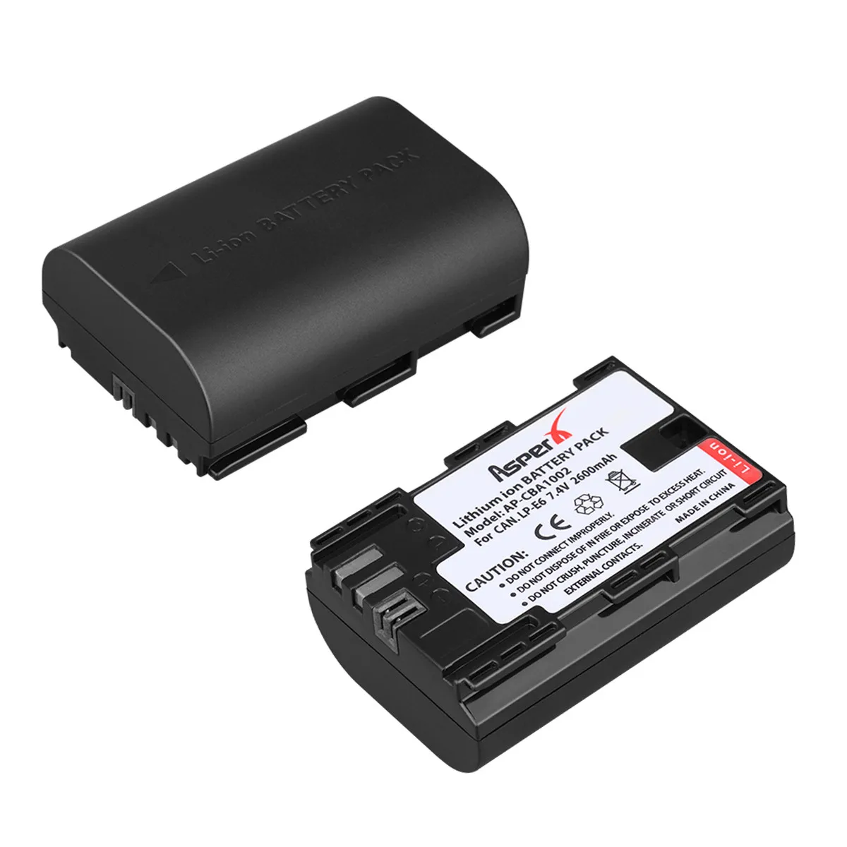 

2Pcs 2000mAh LP E6 LPE6 LP-E6 E6N Rechargeable Li-ion Battery For Canon EOS 5DS R 5D Mark II 5D Mark III 6D 7D 70D 80D Camera