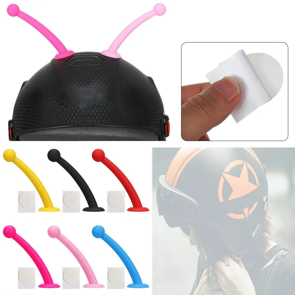 

Motorcycle Helmet Cow Corner Plastic Resilient Silicone Suction Cup Soft Horn Decoration Headwear Rubber Horn Decor Accessories