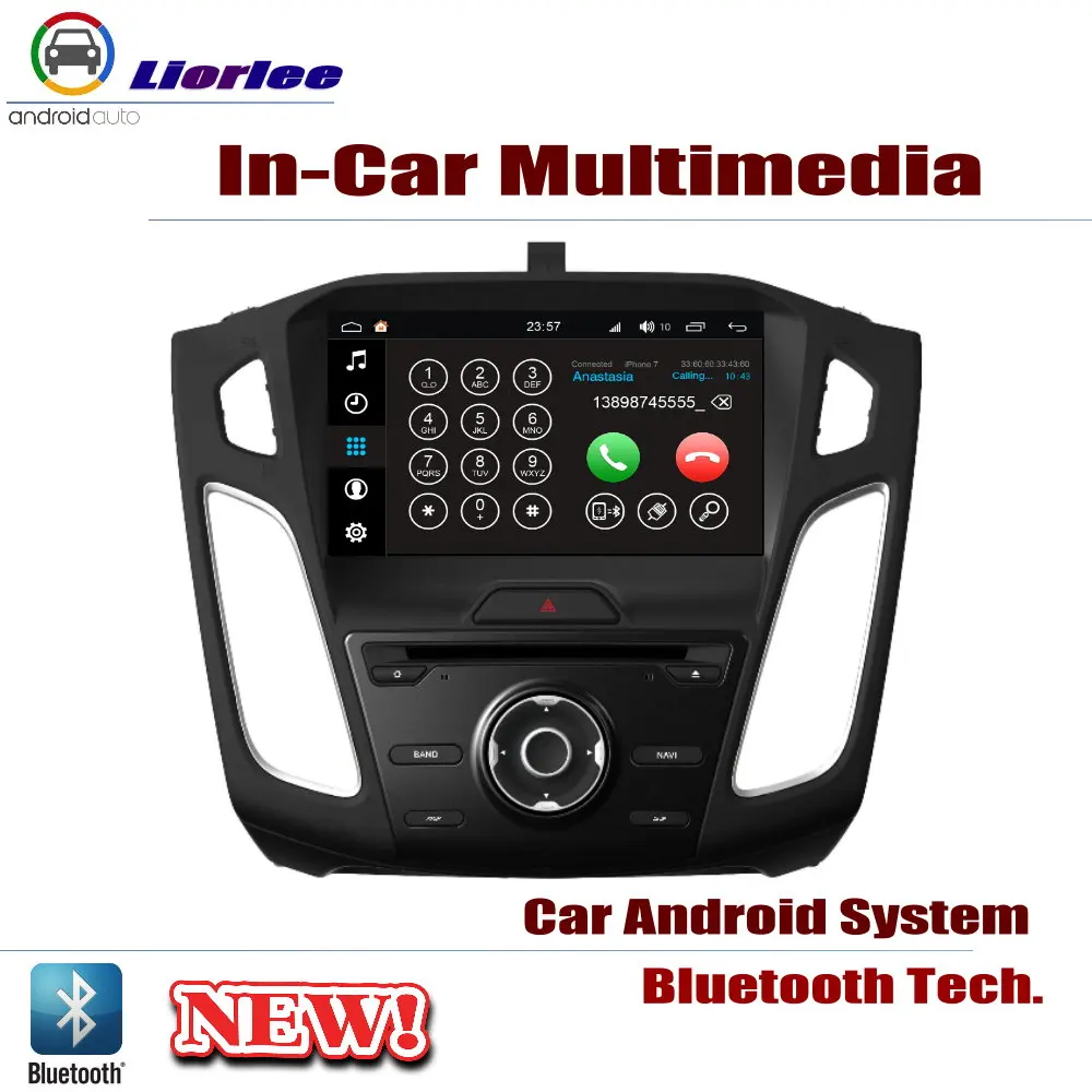 Автомагнитола DVD GPS-плеер навигация для Ford Focus 2015-2017 Android HD-дисплей система аудио