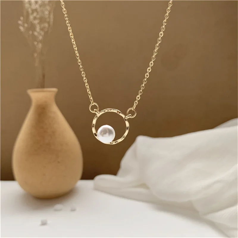 Элегантное жемчужное ожерелье, цепочка в стиле барокко, кулон, нежный ошейник, чокеры, Модная бижутерия для женщин, подарки