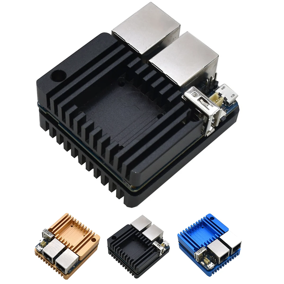Набор прочных NanoPi R2S мини роутеров RK3328 с двумя Гбит/с Ethernet портами 32G флэш память DC