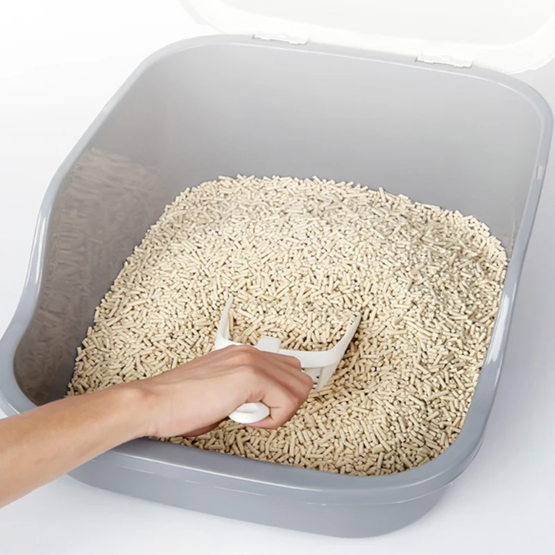 Полностью закрытый контейнер для кошачьего туалета с защитой от брызг и