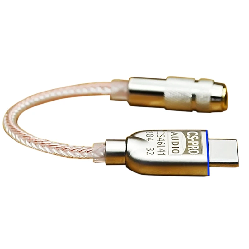 Кабель-переходник с Type-C на 3 5 мм цифровой Hi-Fi усилитель для наушников Cs46L41