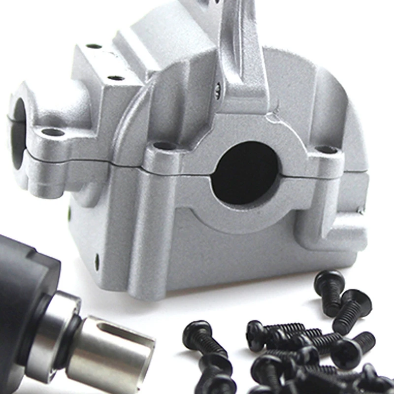 

2 Set RC Car Part: 1 Set Metal Differential+Metal Gear Box & 1 Set Shock Absorber Rear Swing Arm