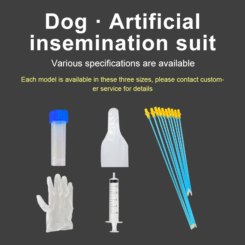 

Dog Artificial Insemination Set Bulldog Semen Corgi Collection Bags AI Sperm Collect Bags Plastic Disposable PETS Cinic Tools