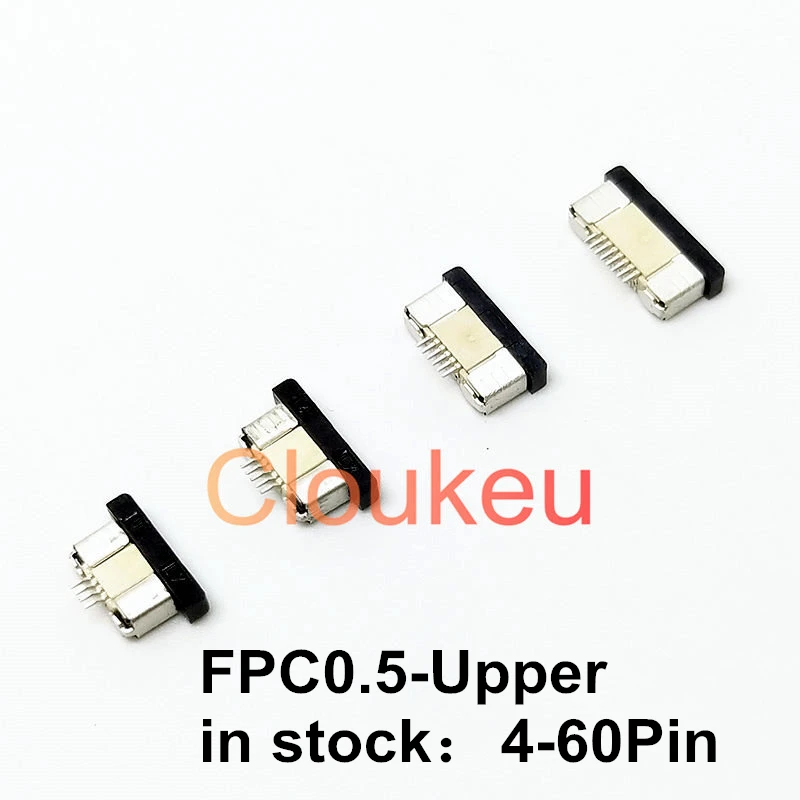 10 шт. fpc0.5 мм Верхний контактный разъем выдвижного типа 4P 5P 6P 8P 10P 12P 14P 16P 18P 20P 24P 26P 30P