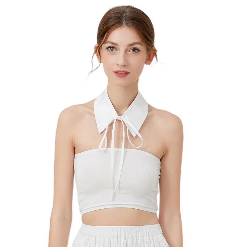 

Женское элегантное ожерелье-чокер со съемной шнуровкой