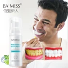 Baimiss отбеливание зубов зубы отбеливающий мусс для зубов свежий Сияющий зубной чистящий уход за зубами гигиена полости рта зубной пасты удаляет зубные пасты, пятна, плохой дыхательный стоматологический инструмент