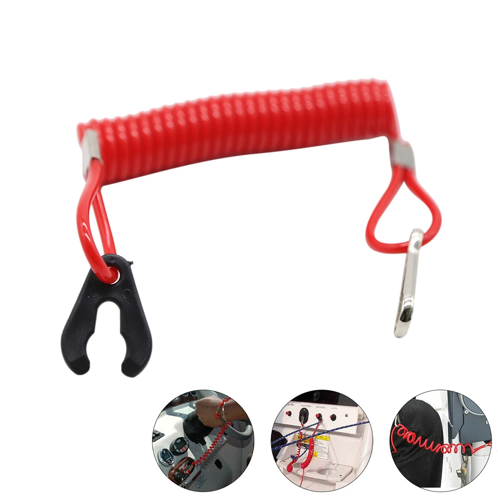 

1pcs Boat Outboard Engine Motor Lanyard Kill Stop Switch Safety Tether For Yamaha Honda Tohatsu Switch Hot Selling Wholesale