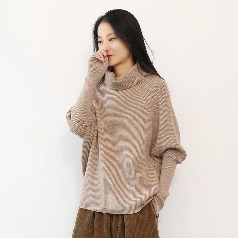 Johnature Turtleneck Pullover Women Sweaters 2020 Autumn New Long Sleeve Korean Cloths Knitted Solid Color Casual | Женская одежда