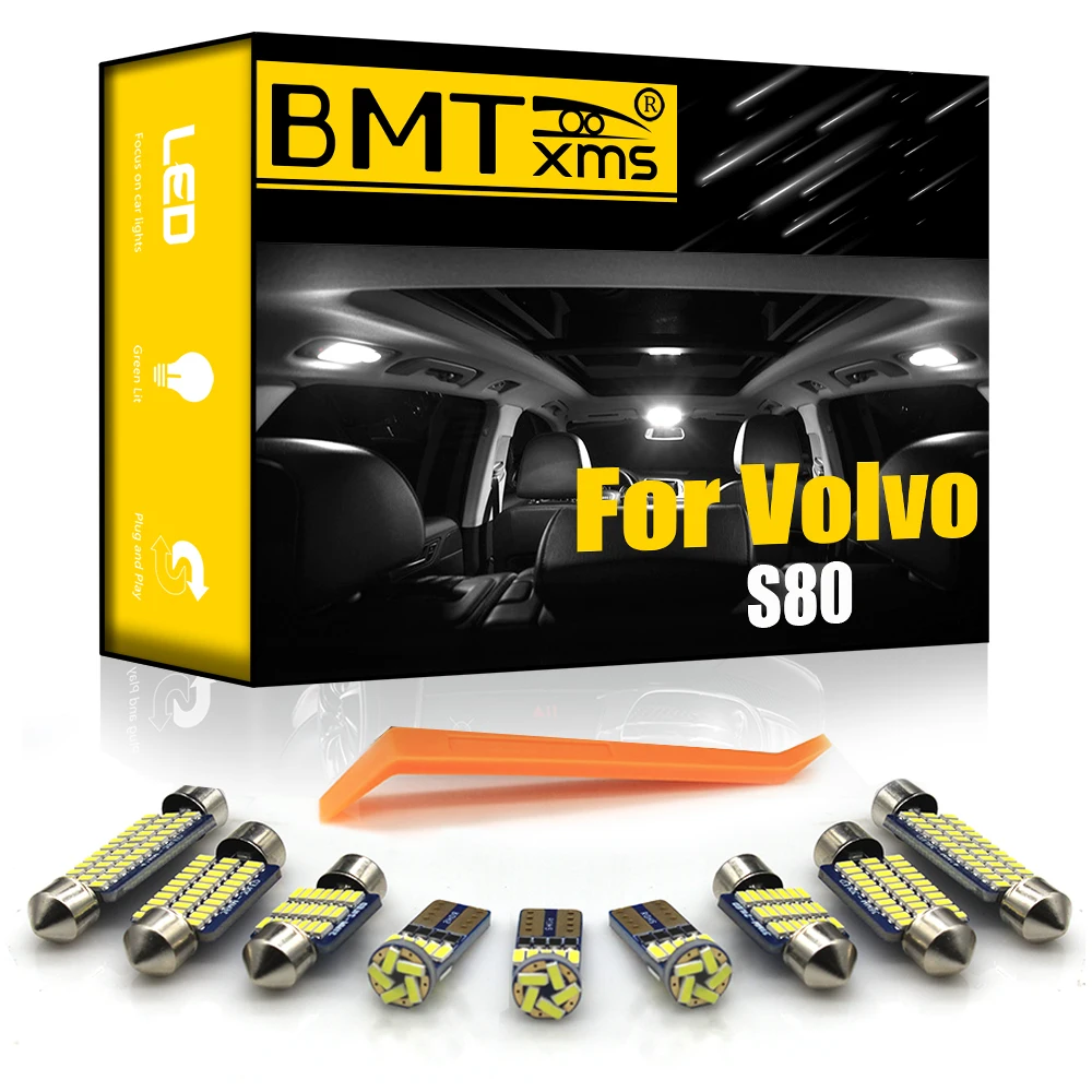 

BMTxms For Volvo S80 184 124 Sedan 1999-2017 Canbus Vehicle LED Interior Map Dome Trunk Light Bulbs Car Lighting Accessories