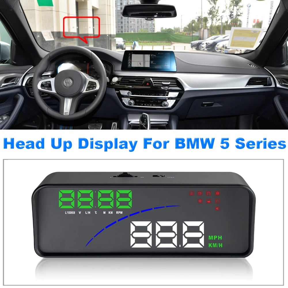 

For BMW 5 Series E60/E61/F10/F11/F07/F18 2003-2017 Car HUD Head Up Display Auto Electronic Accessories OBD/OBDII/OBD2/OBD 2