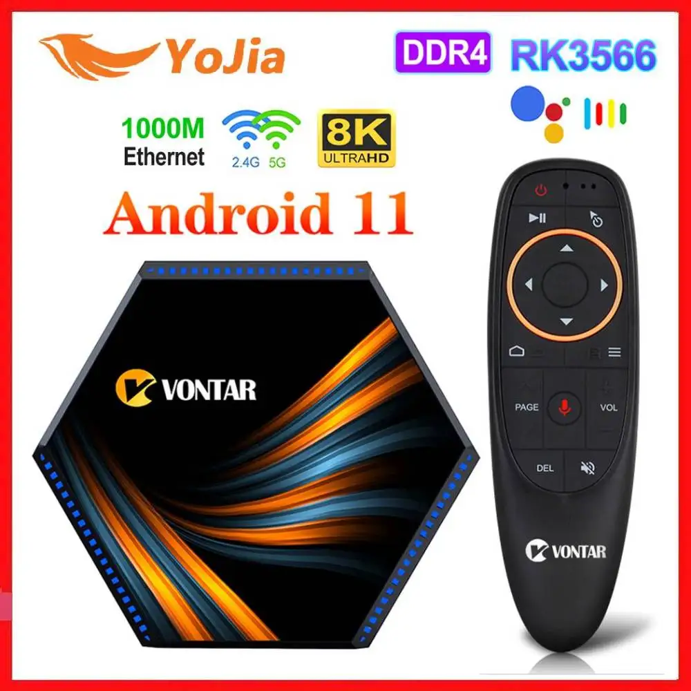 2021 Новый смарт 8K ТВ Box Android 11 макс. память 8GB Ram 12 Гб встроенной памяти RK3566 0 Media Player