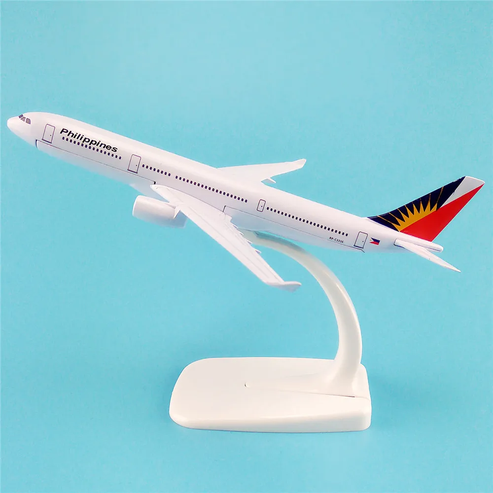 

16cm Metal Plane Model Philippine Air Philippines A330 Airways Aircraft Airbus 330 Airlines Airplane Model w Stand Gift