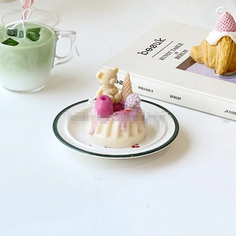 3D форма для торта с объемным рисунком медведя десерта мыла милый медведь злаки