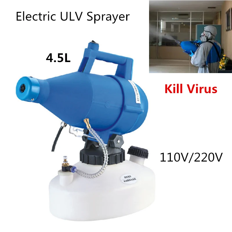 

Electric ULV Sprayer 1200W ULV Ultra Low Capacity Fogger Portable 4.5L US Plug Atomizer Sprayer Fine Mist Blower Nebulizer