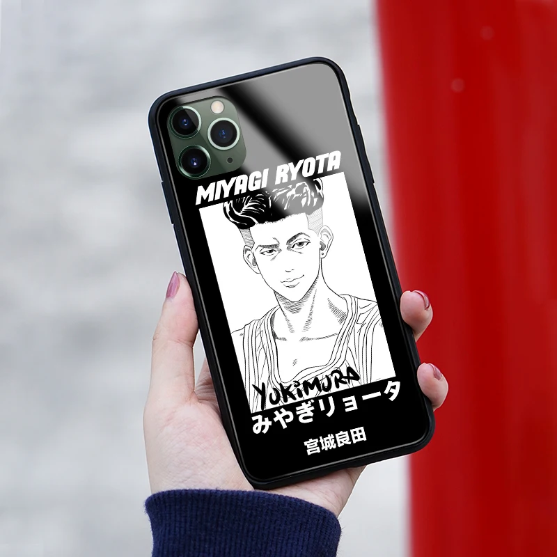Стеклянный чехол Ryota Miyagi Slam Dunk для iPhone 6s 7 8 x xr xs 11 pro max Samsung S note 9 10 20 Plus | Мобильные