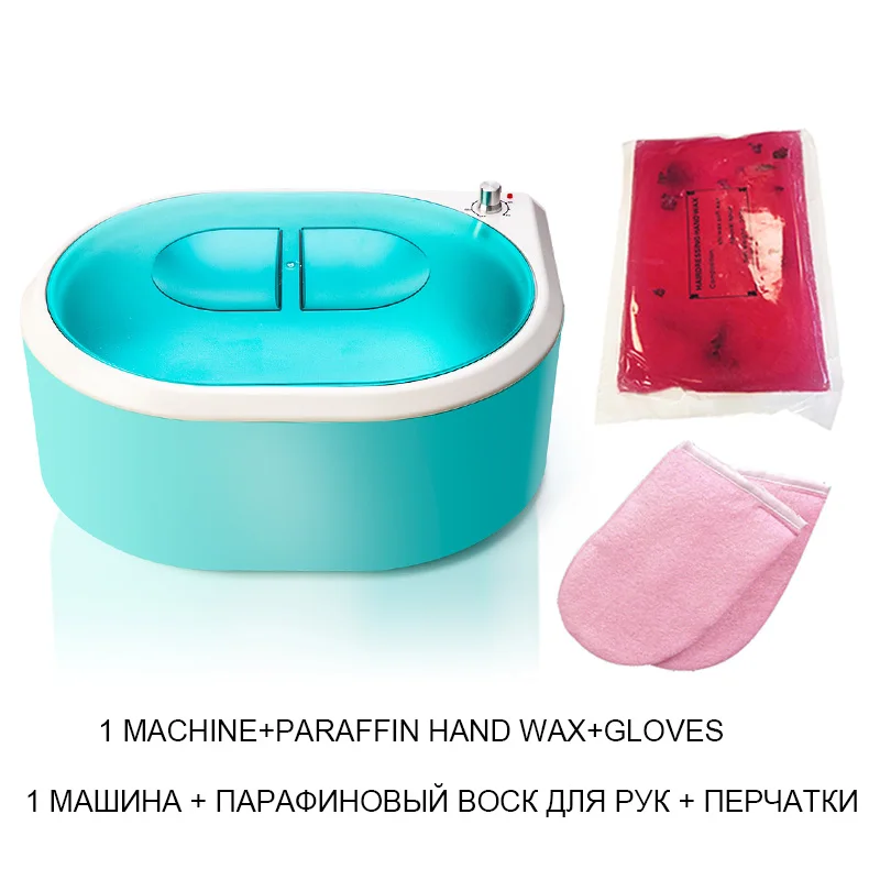 Green Set Parafina 5L грелка для рук для парафиновой ванны и ванны для ног машина для рук и 320 г парафиновый воск нагреватель машина - Цвет: Green Set